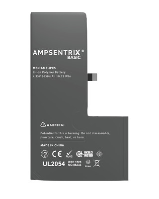 Replacement Replacement Battery Compatible For iPhone XS (AmpSentrix) (Basic)