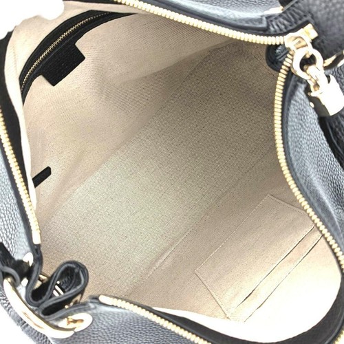 GUCCI Soho Shoulder Bag 2way Black 13.3*11*5.5 inch - 第 3/16 張圖片