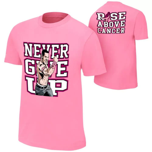 HOT SALE - John Cena "Rise Above Cancer" Pink T-Shirt 2025 - Picture 3 of 4