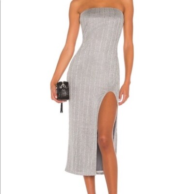 sleeveless midi bodycon dress Twist-Back Ribbed Bodycon Casual Midi Dress Tan / XLarge