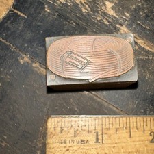 Printing Block R.C. Wire Copper Face, Nice Details.