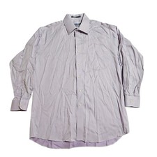 Forsyth of Canada Dress Shirt Wrinkle Free Long Sleeve Lavender 16 1/2 32/33