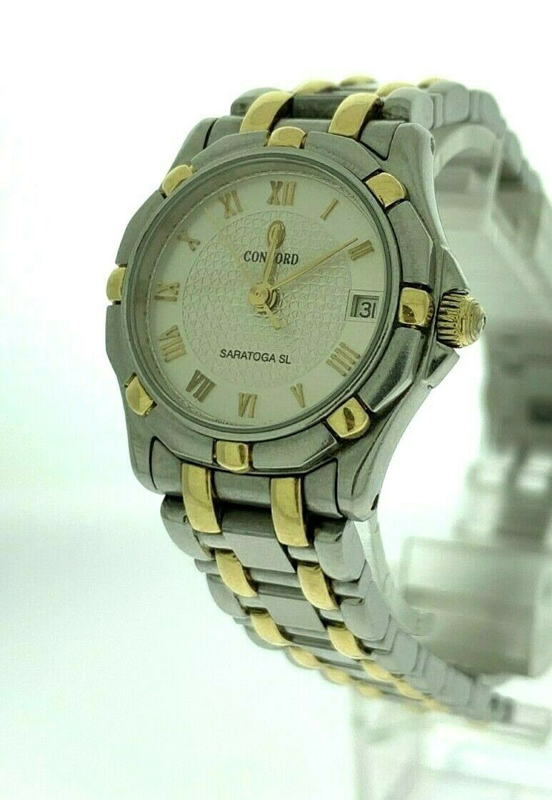 Concord Saratoga SL Ladies 18K and Stainless Steal 24MM | eBay display picture 1