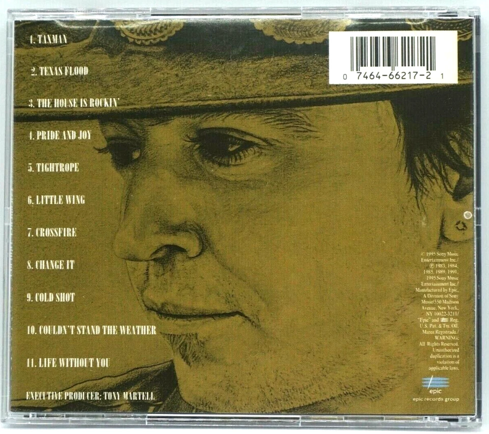 Stevie Ray Vaughan & Double Trouble : Greatest Hits CD Album - Pride And Joy  - Image 2 of 3