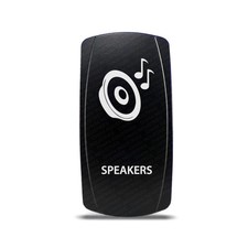 CH4X4 Rocker Switch Speakers Symbol  - While Led