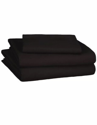 Amazon Basics XL Twin Bedding Black NEW