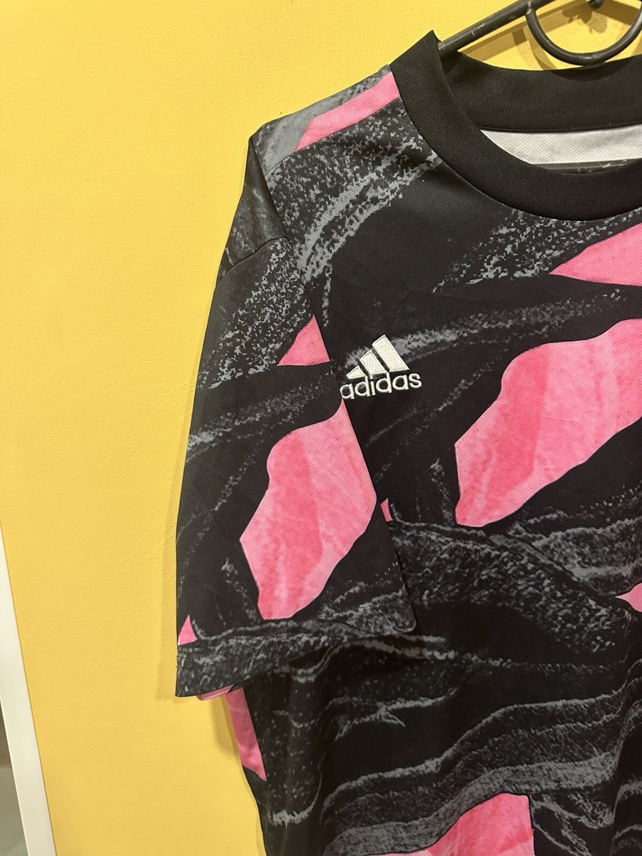 Adidas Juventus Soccer Training Jersey 2020/21 Black Pink