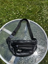 Genuine Leather Black Unisex Fanny Pack Waist Pack NWOT