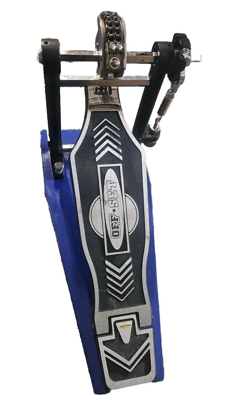 Offset Double Bass Drum Pedal  - Blue Off Set Pedal