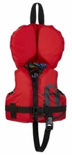 Infant Life Jacket, USCG Approved. Full Throttle Nylon, Red Brand New