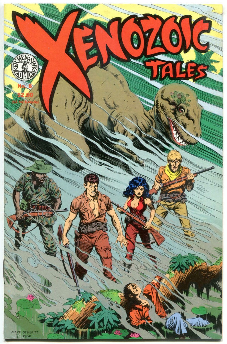 XENOZOIC TALES #8, FN/VF, Mark Schultz, Dinosaurs, more