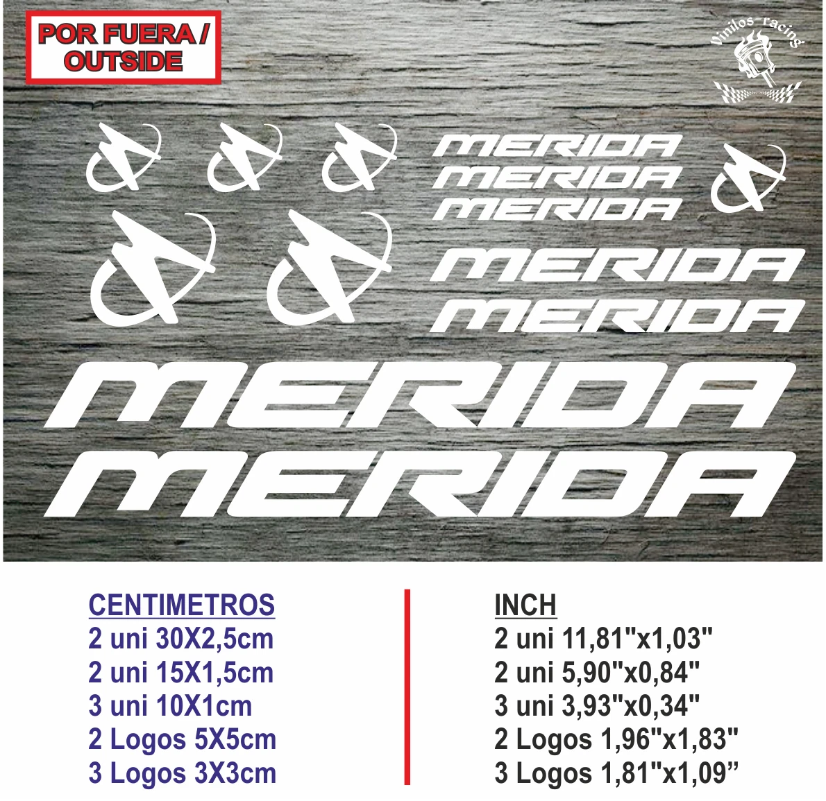 Set 27 Adesivi Bici Merida – Decalcomanie Viniliche Per Esterno (5+ Anni Durata)