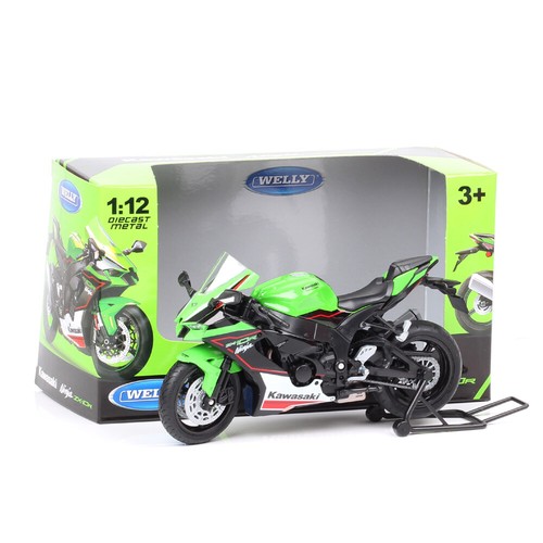 Welly 1/12 Scale 2021 Kawasaki Ninja ZX-10R ZX10R Motorcycle Model Moto Bike Toy - Picture 16 of 25