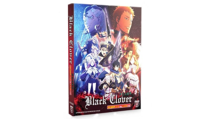 Black Clover Complete Anime Season 1 - 4 DVD Box 70 Episodes English Dubbed