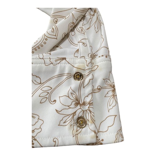 Dana Buchman Bluse Damen Gr. XL Langarm Blumen Paisley Tunika Oberteil - Bild 9 von 11