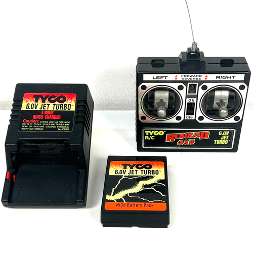 Untested* CHARGER & BATTERY Tyco R/C Rebound 4x4 Radio Controlled Car Buggy