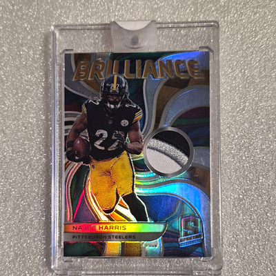 Panini Spectra 2022 Najee Harris Steelers Brilliance Neon Marble Prizm MEM /4