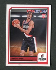 Rayan Rupert Trailblazers NBA Rookie 2023/24 Hoops Basketball Card #273 RC. rookie card picture