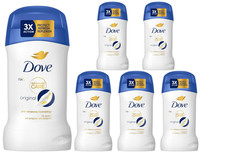 6 x 50ml Dove Antiperspirant Deodorant Stick Original 72h Advanced Protection