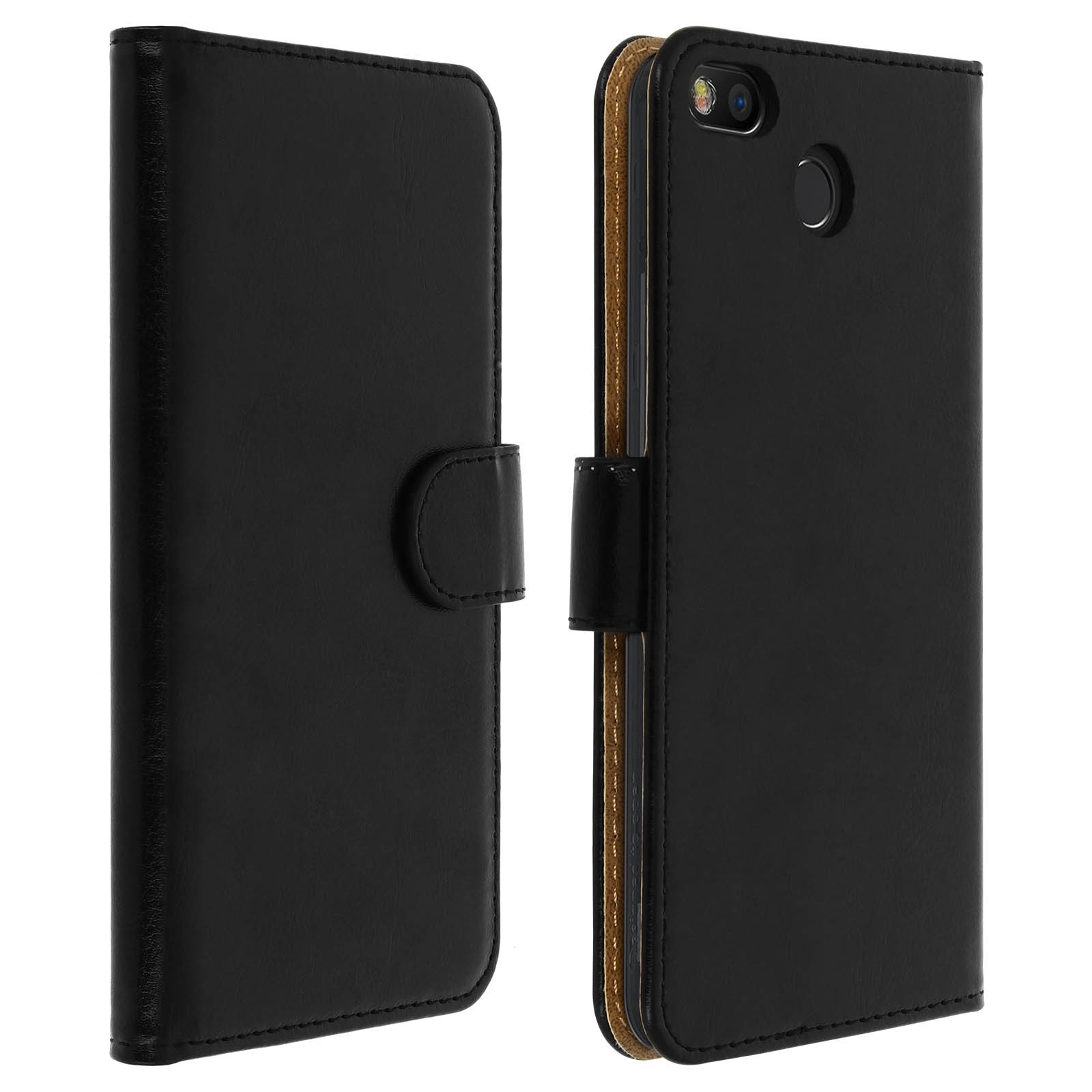 Coque rabattable Fairphone 3 housse portefeuille noire avec rangement carte