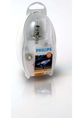   H1 12V Easy Kit Lampenersatzbox Philips Vision | Longlife + Bright White  
