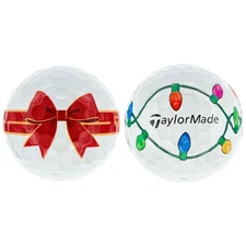 RARE TaylorMade TP5 Stripe CHRISTMAS Golf Balls 2 Pack MINT AAAAA
