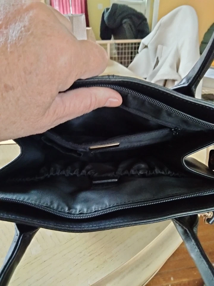 GIANI BERNINI croc женщин купол сумка через плечо сумка - черный совершенно новый - Изображение 4 из 4