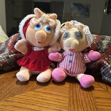 Miss Piggy. Muppet Babies. Jim Henson. Plush Lot 2. Vintage.
