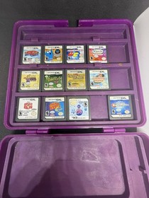 RARE Nintendo 3DS BUNDLE Midnight Purple Console with 12 Games Tested