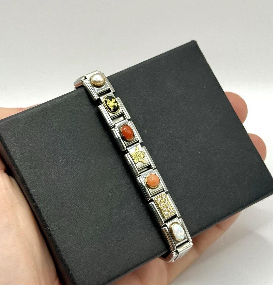 Nomination Armband – Edelstahl mit Edelsteinen, Perle,Opal,Edelsteine - Bild 2 von 4