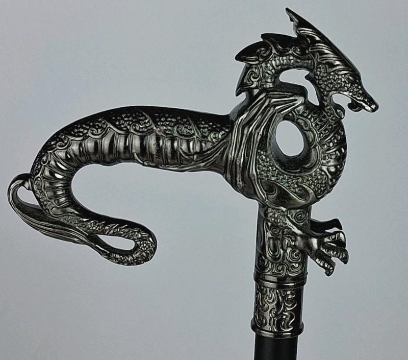 Decorative Dragon Gothic Walking Stick Cane 37"