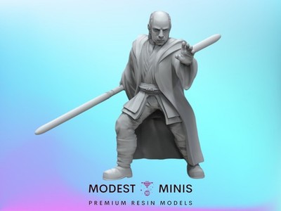 Ancient Mystical Warrior Zez - 28mm - 40mm Scale | Star Wars Legion Mini