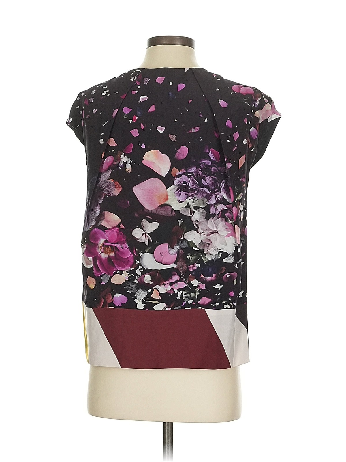 Fendi Women Purple Short Sleeve Silk Top 40 italian thumbnail 2