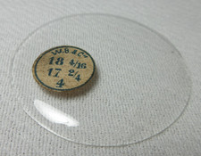 GLASS POCKET WATCH CRYSTAL 18 4/16 H 4 WATCHMAKER REPLACEMENT PART 319