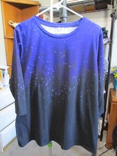 Unbranded Womens 3/4 Sleeve Round Neck Stretch T-Shirt Regular Size XL NWOT