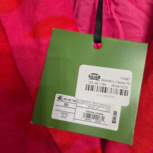 NWT Kate Spade x Target Pink/Red Rose Blazer Linen Floral Jacket XS - Picture 6 of 9