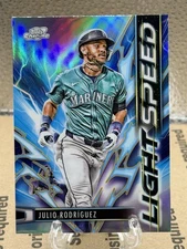 Julio Rodriguez 2025 Topps Cosmic Chrome Light Speed Insert Card-#LS-9 Mariners