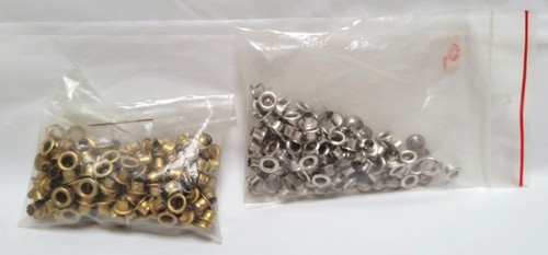 2 Bags Gold & Silver Metal Eyelets Grommets For Clothes Shoes Leather Crafting