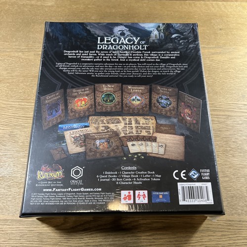 Legacy of Dragonholt Cooperative Board Game Fantasy Flight 2017 - Complete - Picture 2 of 6