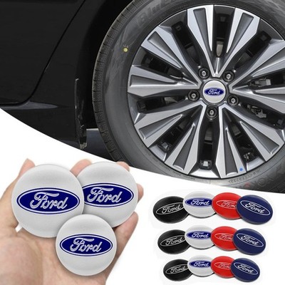 4x BLACK Wheel Center Caps Hubcaps Logo Emblem Cover for Ford.
