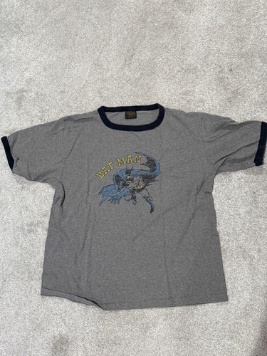 BATMAN mens XL cotton ringer t-shirt extra-large - Picture 2 of 7