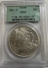 1881-S MORGAN SILVER DOLLAR PCGS MS65 OGH - 7130.65/2394116