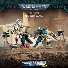COMMISSION Warhammer 40K T’au Empire Twin Lances Built & Painted