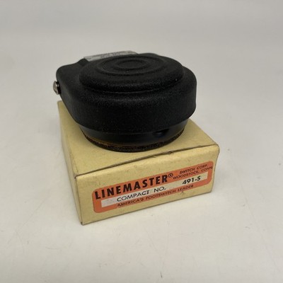 Linemaster 491-S Light Duty Foot Switch Momentary Action NOS VTG + Box