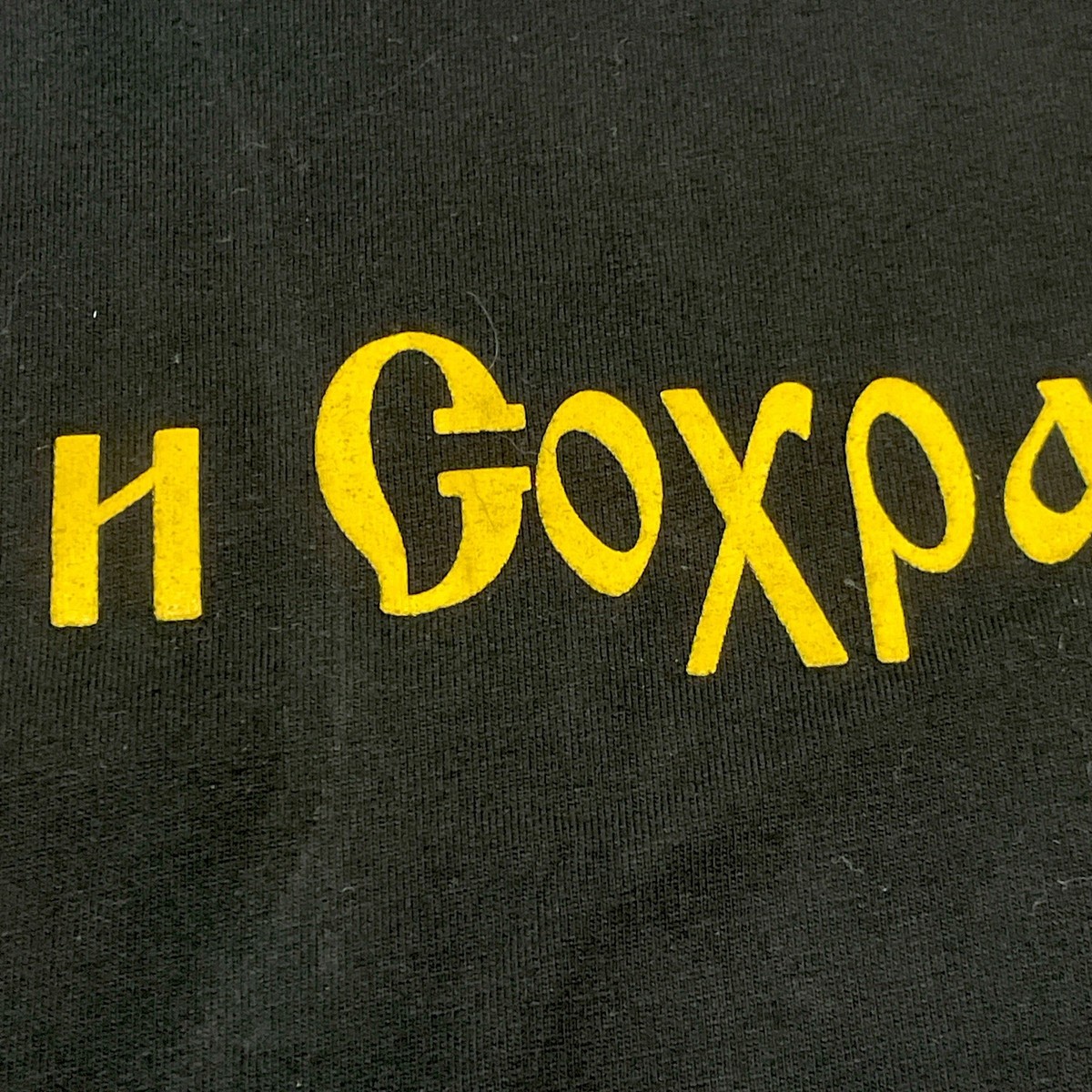 Gosha Rubchinskiy Save And Survive Black Logo t-shirt S/S 16 Tee