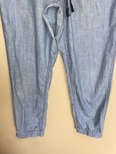 J. Crew Point Sur Seaside Pants 100% cotton chambray pull on jogger size 2 - Picture 3 of 9