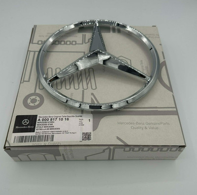 Mercedes A B C CLA E GLA Grade grill embroidered logo chrome A0008171016-