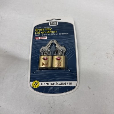 TSA Brass Key Padlocks, Suitcase Lock with 2 Keys per Lock, TSA Approved Lock...