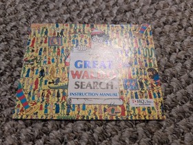 Original Vintage NES Nintendo The Great Waldo Search Instruction Manual Booklet