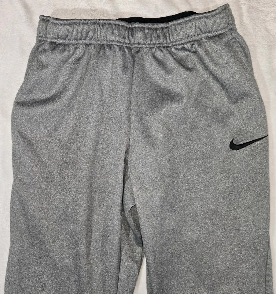 Pantalones de entrenamiento Nike Therma DriFit grises para hombre grandes 31x29,5 sin cordón Foto 3 de 4